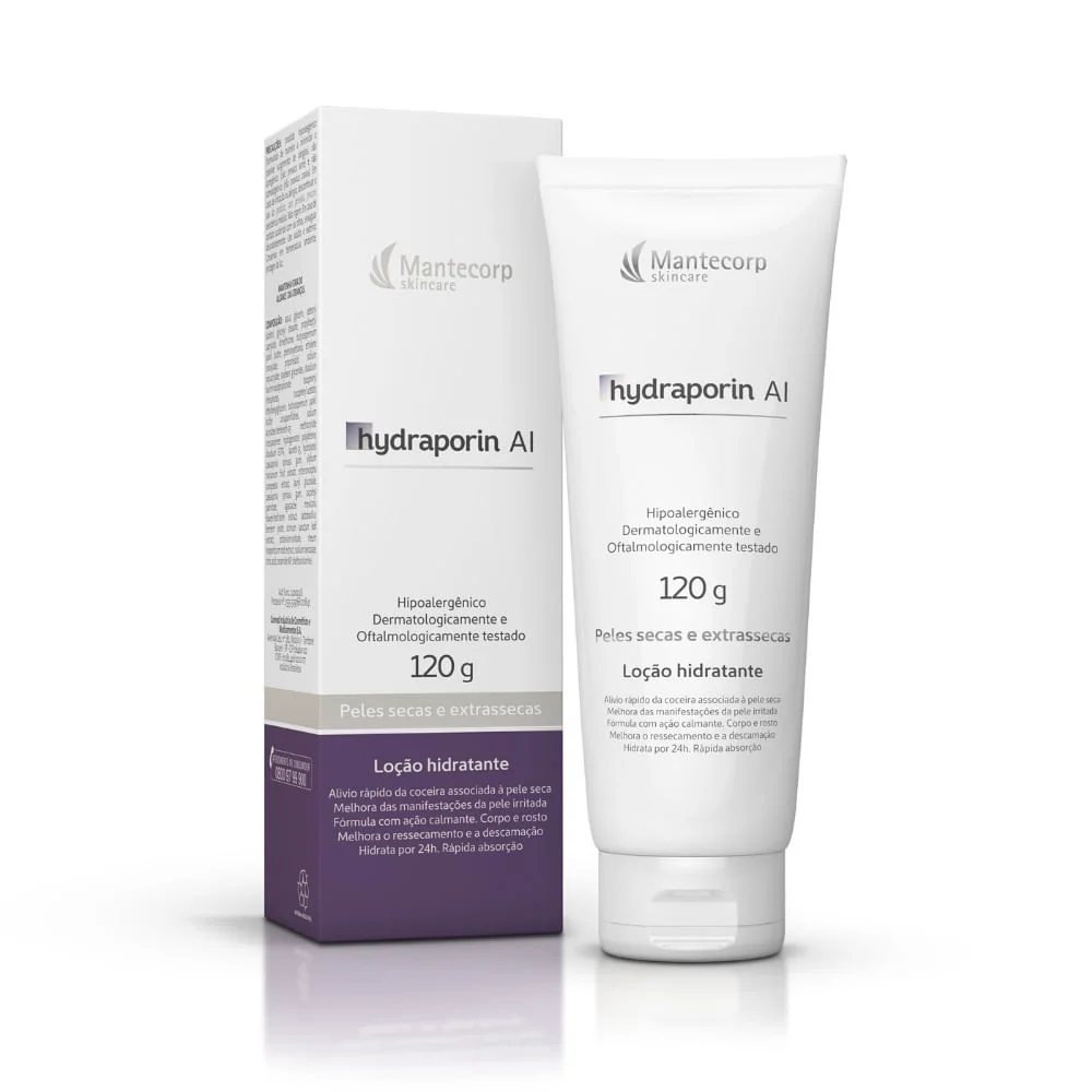 Loção Corporal Mantecorp Skincare Hydraporin AI Hidratante Peles Secas e Extrassecas 120g