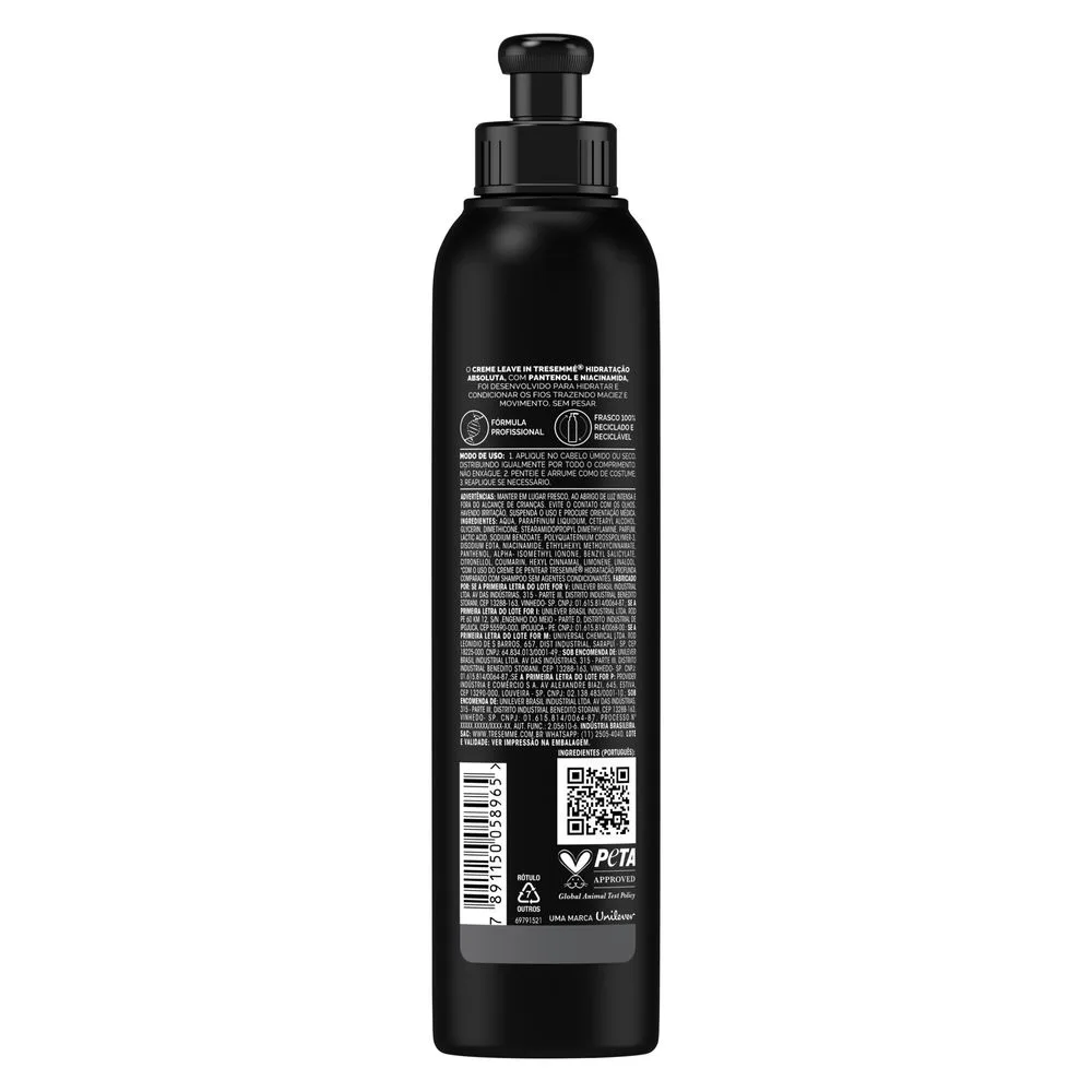 Leave-In TRESemmé Hidratação Profunda Pantenol e Niacinamida 200ml
