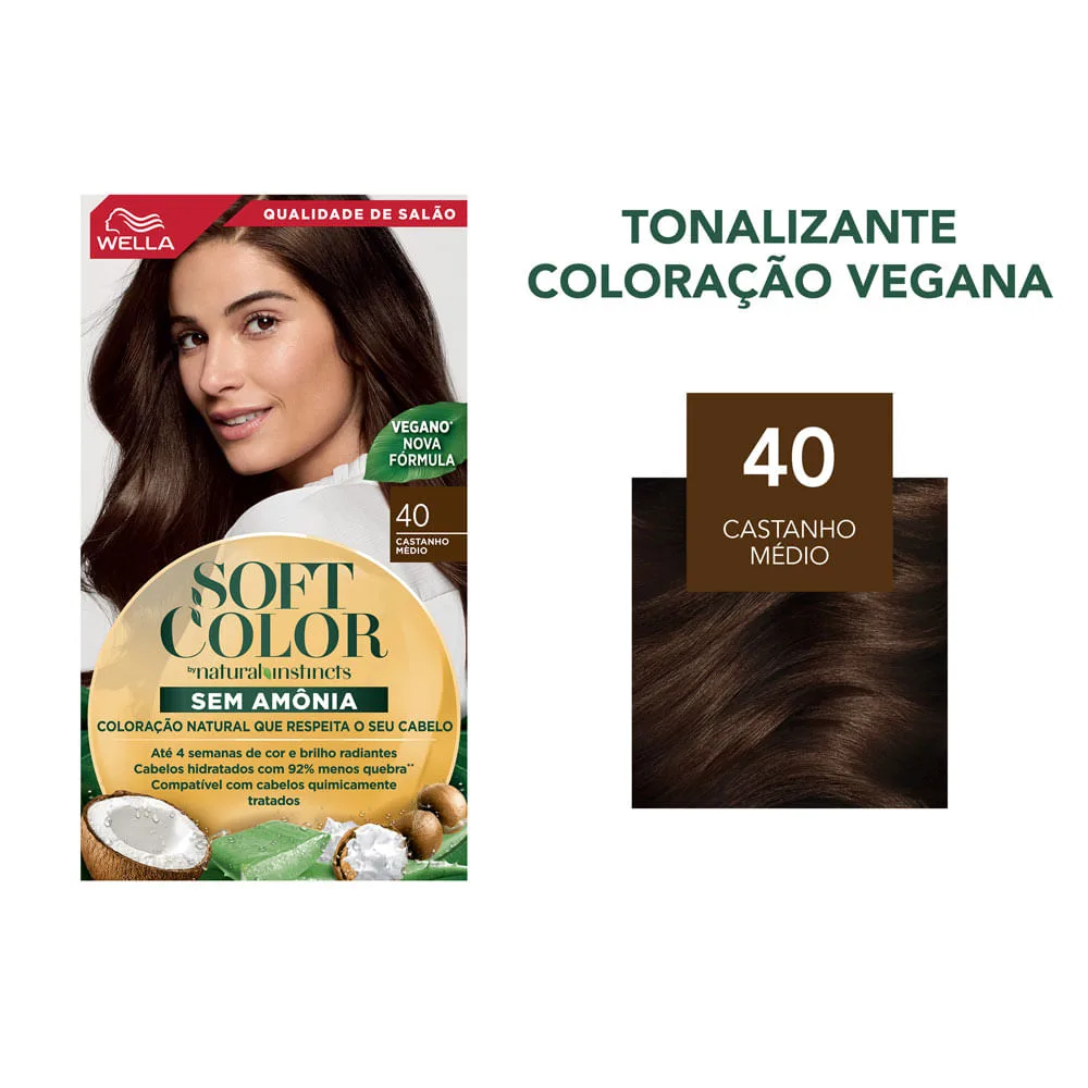 Tintura Soft Color Castanho Médio 40