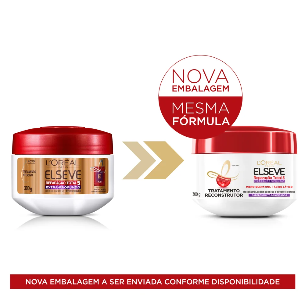 Creme de Tratamento Capilar Elseve Reparação Total 5 Extra Profundo Reconstrutor 300g