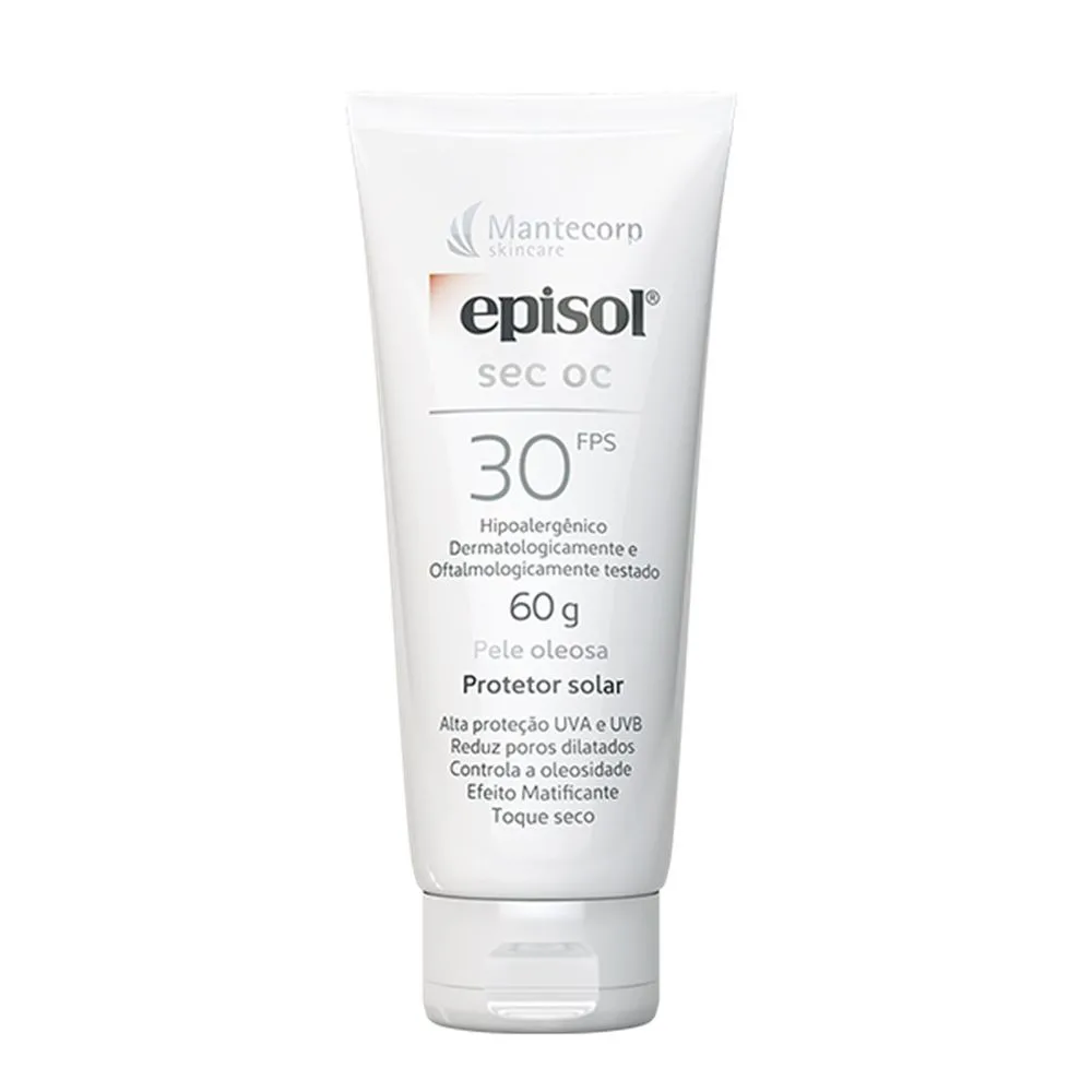 Protetor Solar Facial Episol Sec OC FPS30 60g