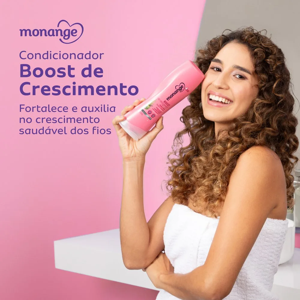 Condicionador Monange Boost de Crescimento Argila Verde, Alecrim e Babosa 325ml
