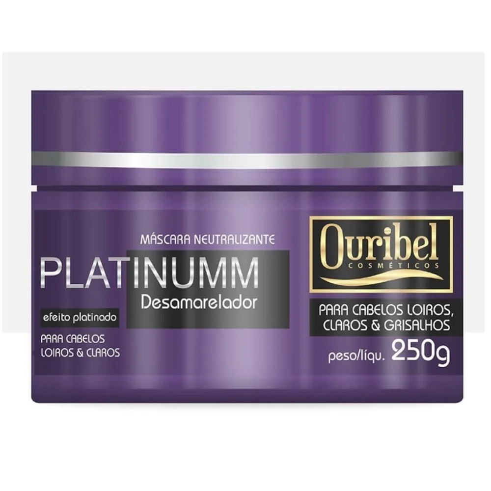 Ouribel - Platinum Desamarelador - Máscara Capilar - 250ml