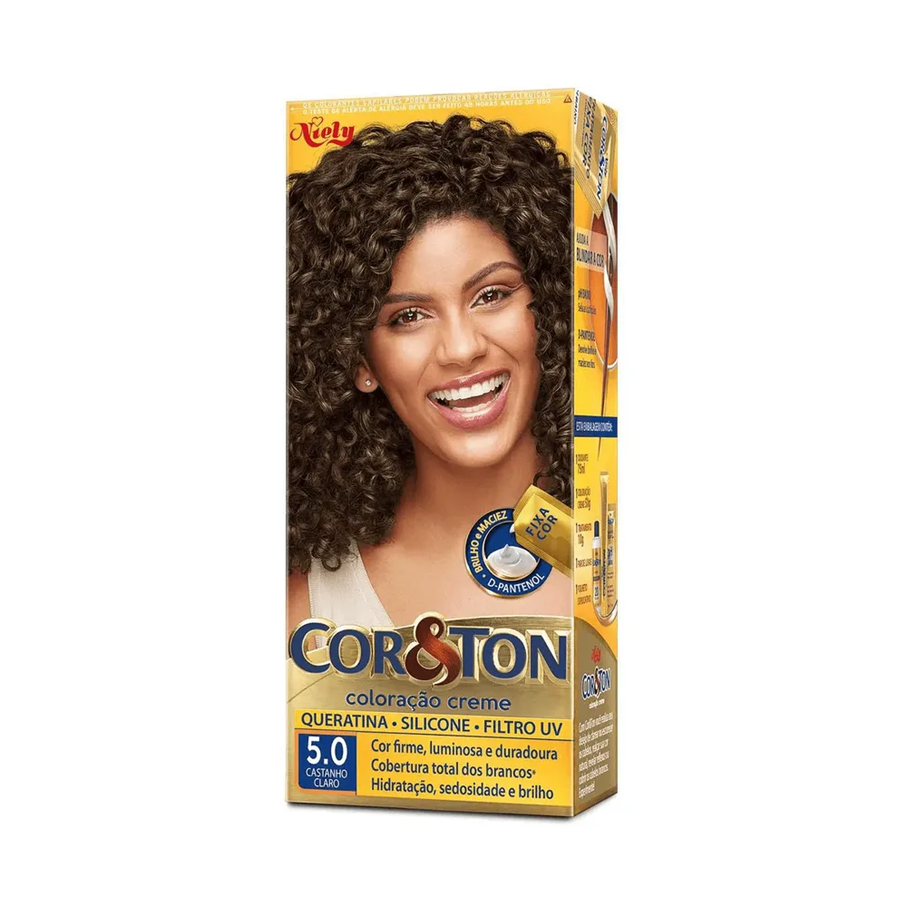Coloração Niely Cor&Ton Castanho Claro 5.0