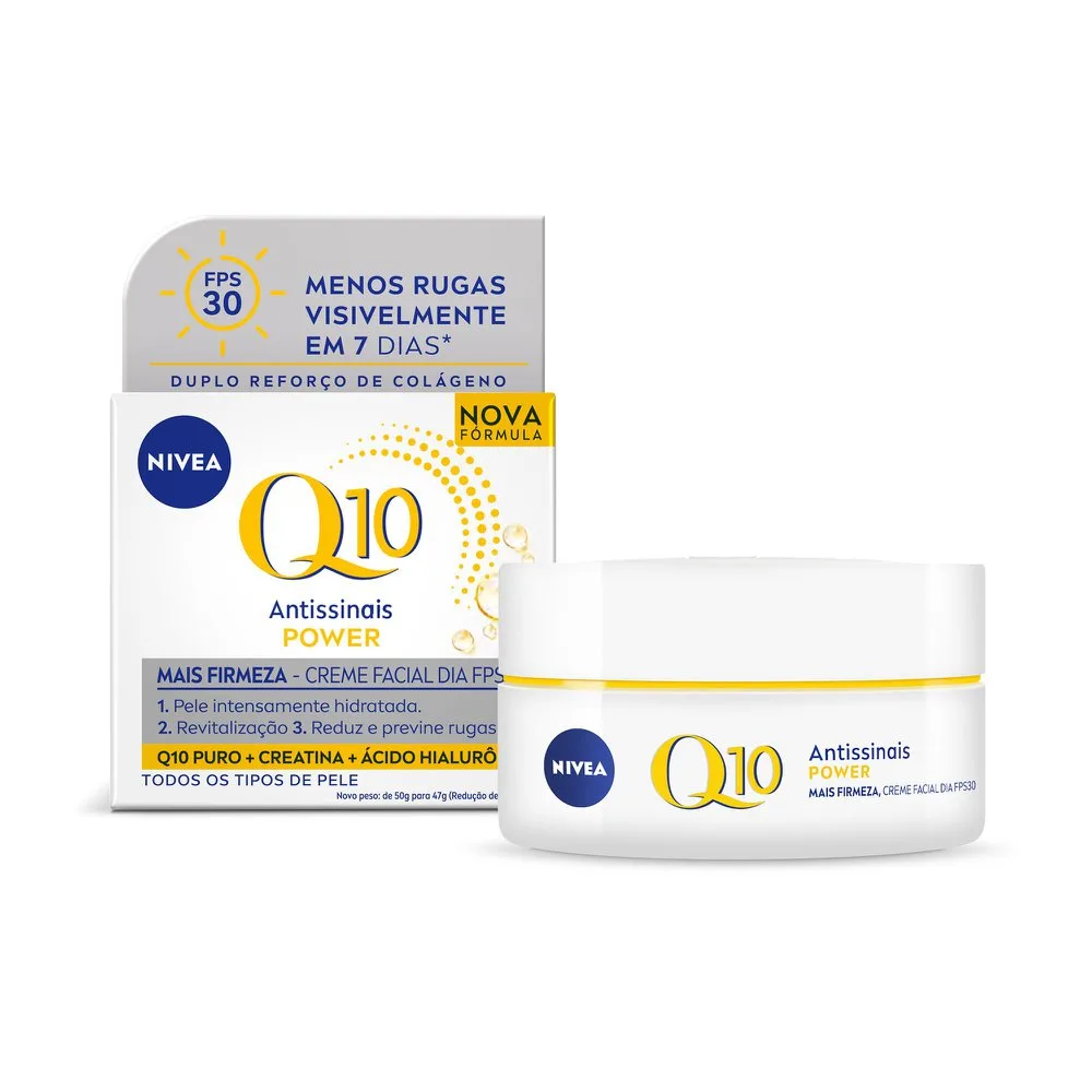 Creme Facial Nivea Q10 Power Antissinais FPS 30 50g
