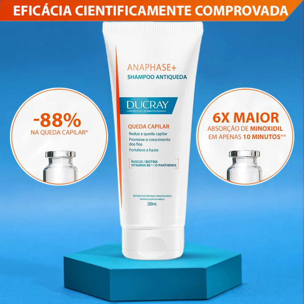 Shampoo Ducray Anaphase+ Queda Capilar 100ml