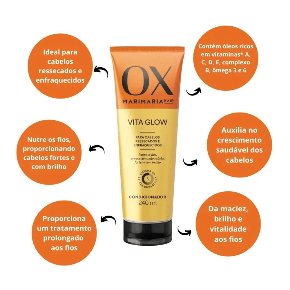 Condicionador OX Vita Glow Mari Maria Hair 240ml
