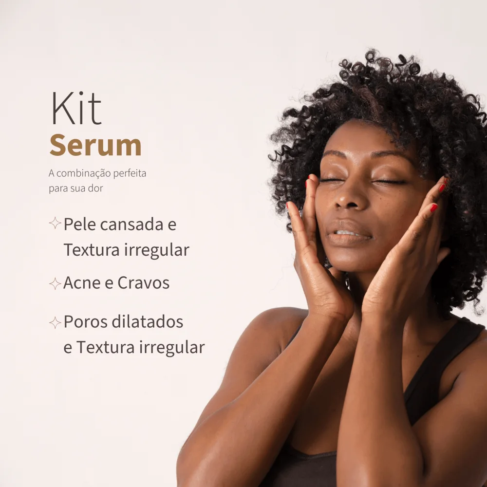 Kit Sérum Antiacne + Renovador Noturno Uso Diário