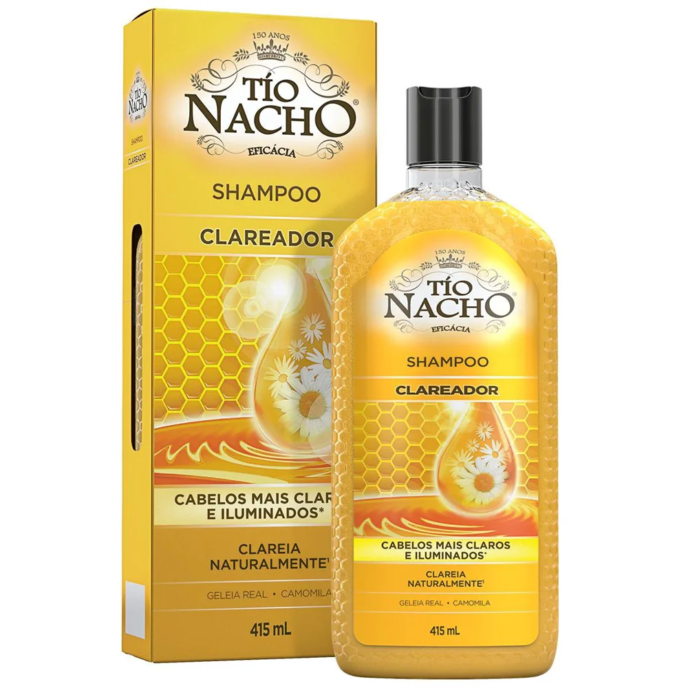 Shampoo Tío Nacho Clareador Antiqueda 415ml