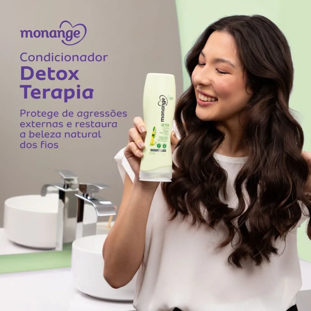 Condicionador Monange Detox Terapia Menta, Gengibre e Capim-limão  325ml