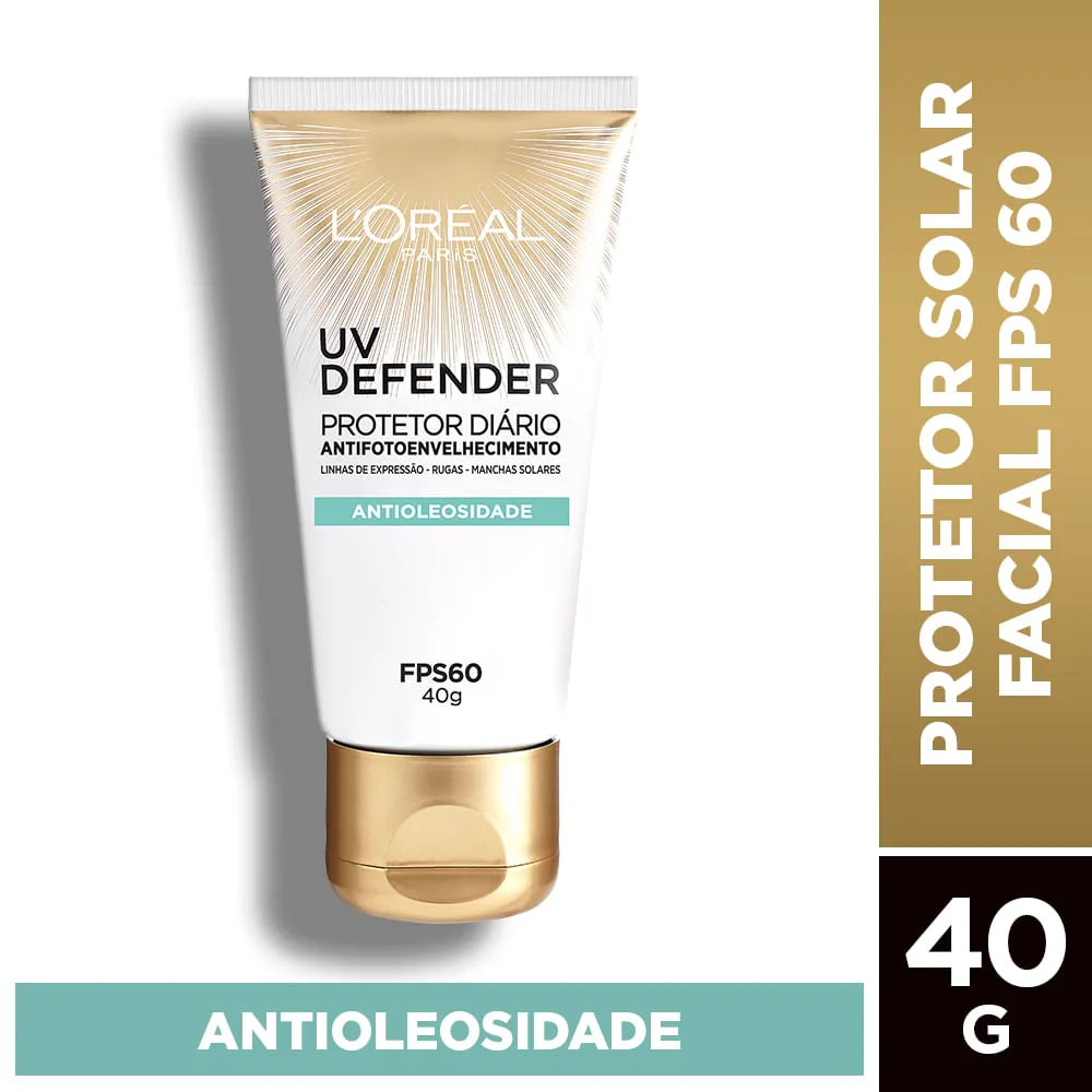 Protetor Solar Facial Solar Expertise UV Defender Antioleosidade FPS60 40g