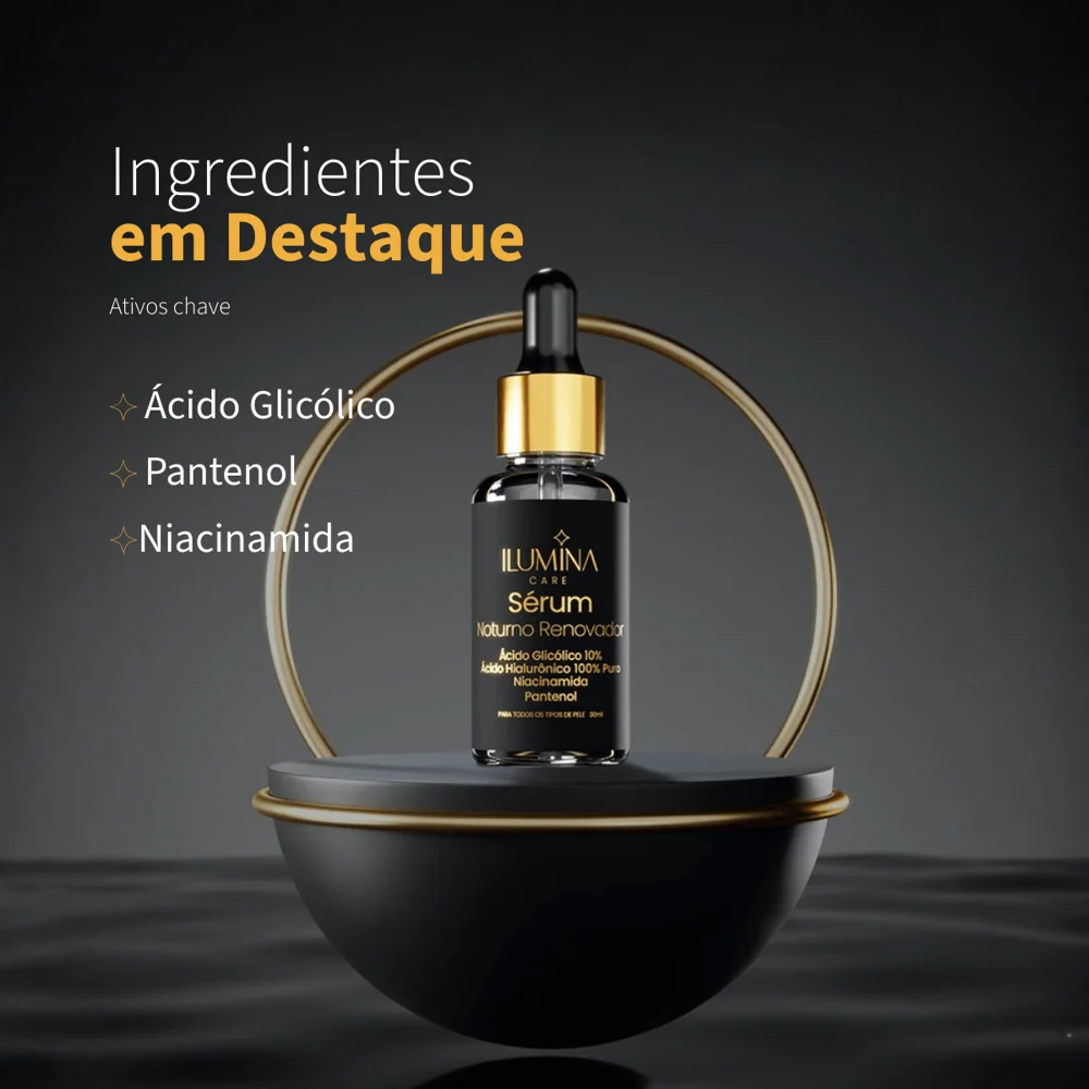 Kit 5 Sérum Noturno Ácido Glicólico