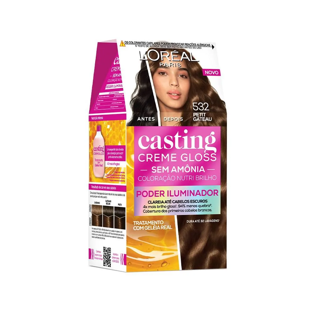 Tinta De Cabelo Casting Creme Gloss De L’oréal Paris 532 Petit Gateau 246g