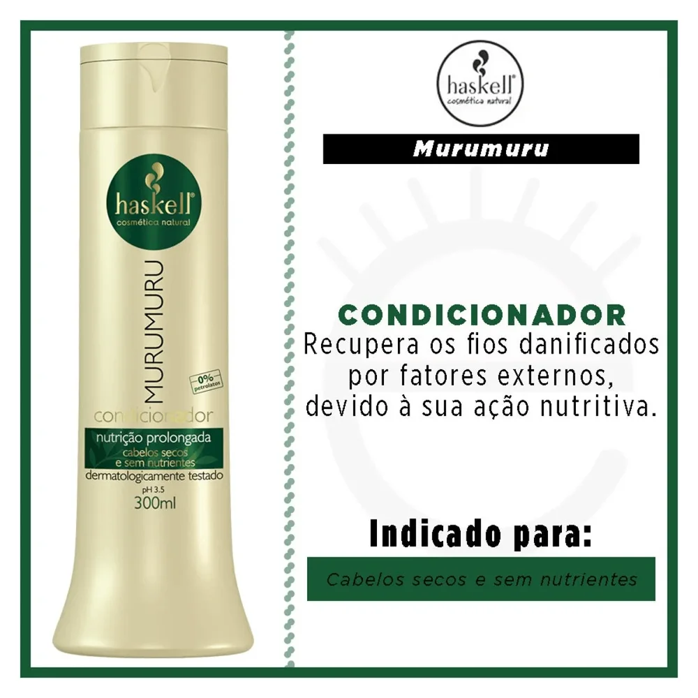 Condicionador Haskell Murumuru Nutrição Prolongada 300ml