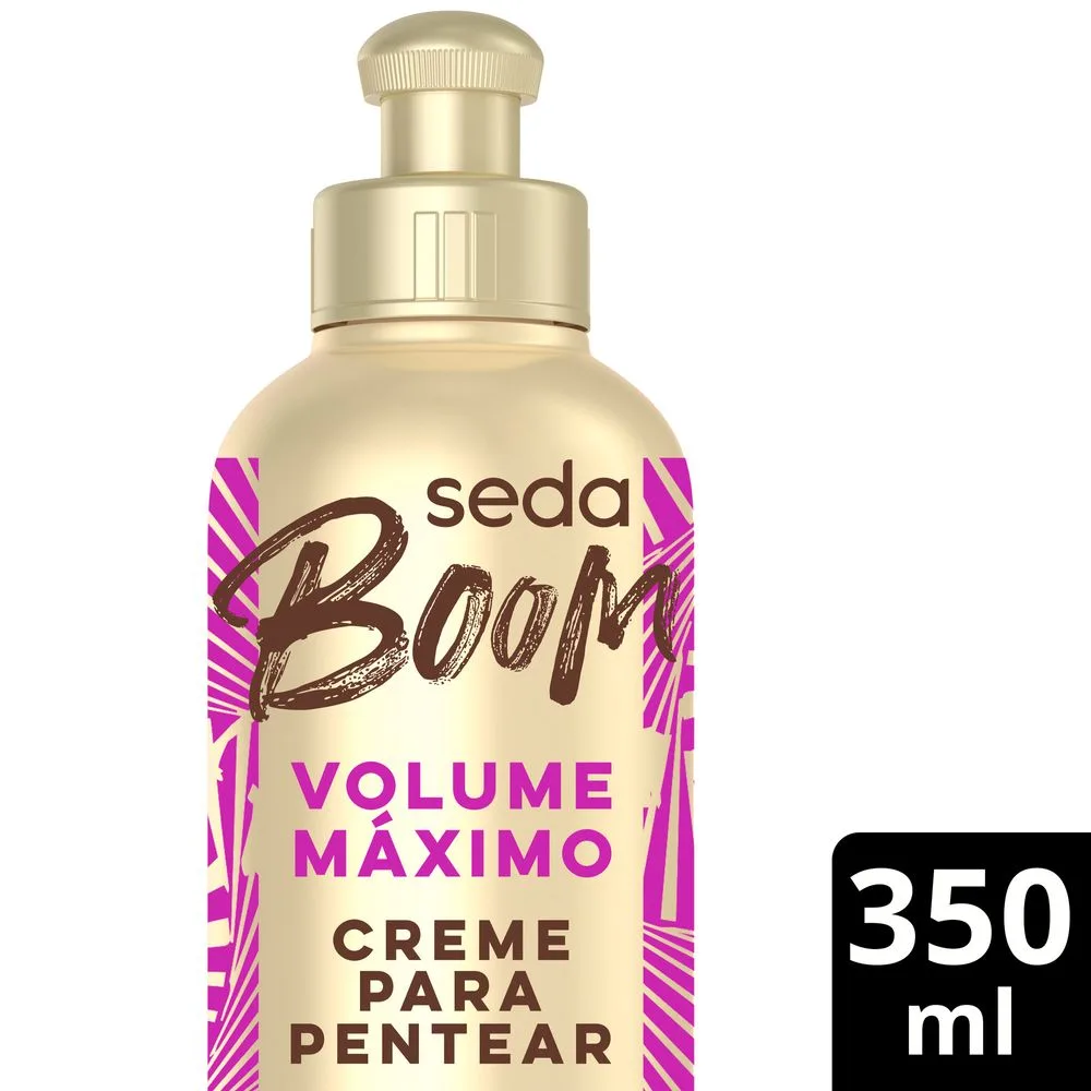 Creme de Pentear Seda Boom Cachos Sem Limite Volume Máximo 350ml