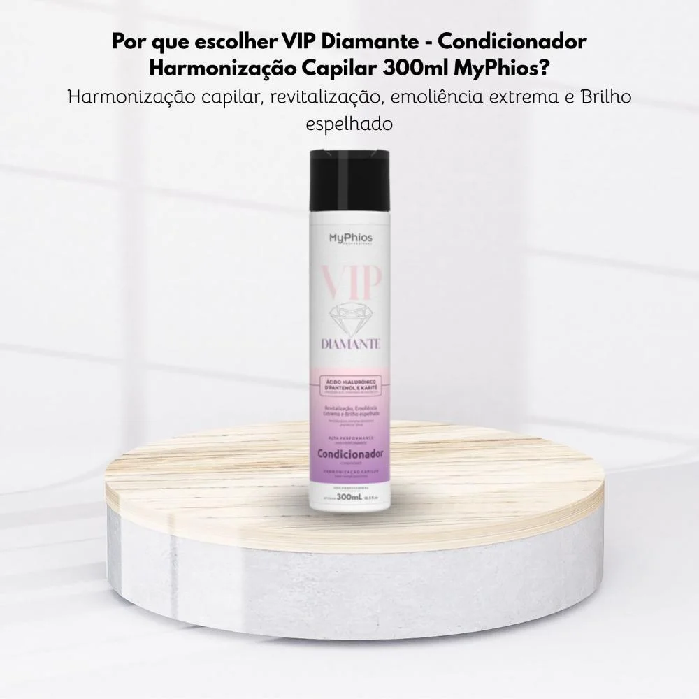 MyPhios - Condicionador VIP Diamante Hidratação Brilho Intenso 300ml