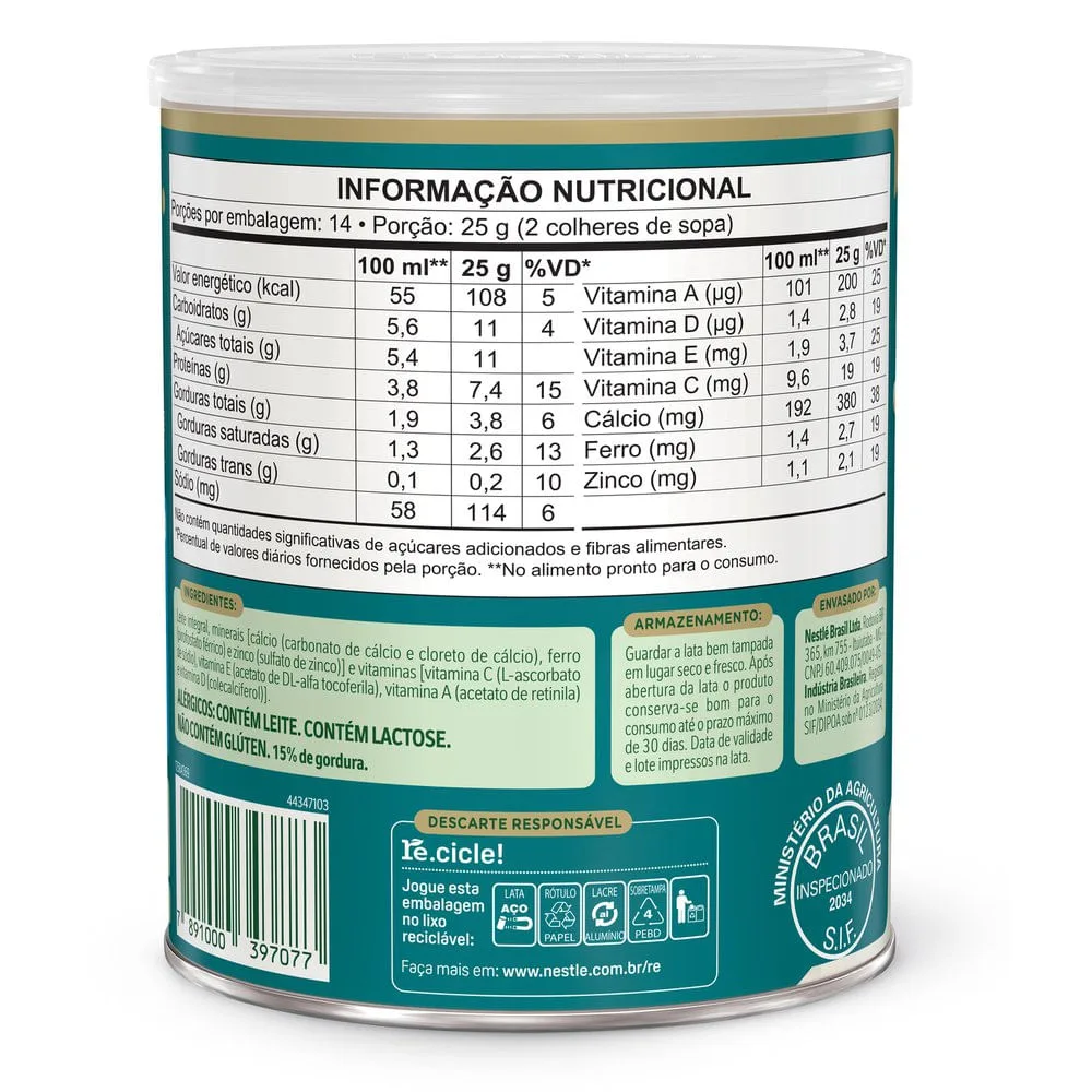 Leite em Pó Ninho Adulto Lata 350g