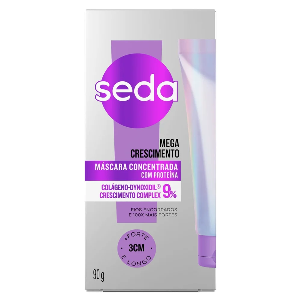 Máscara De Tratamento Capilar Seda Concentrada Mega Crescimento 90g