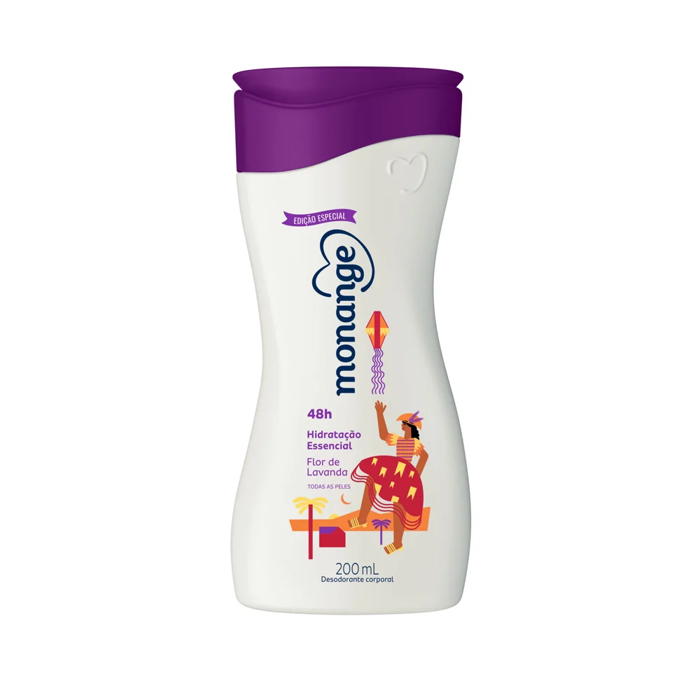 Loção Corporal Monange Flor de Lavanda com Ação Desodorante 200ml