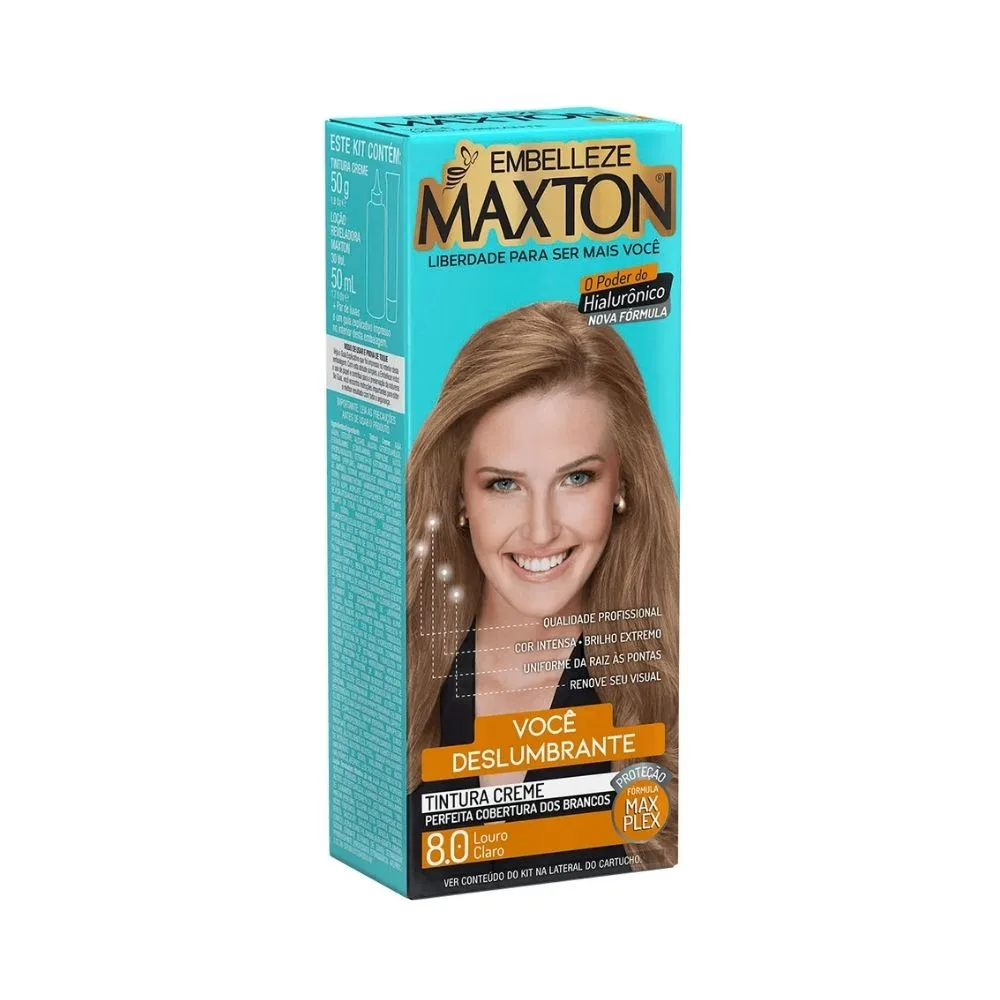 Tintura Maxton louro claro 8.0