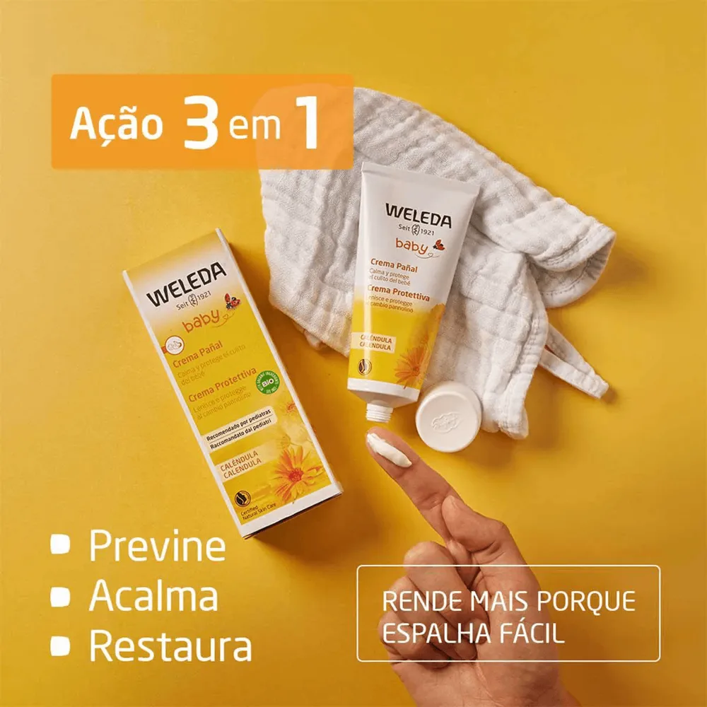 Pomada para Assadura Weleda Baby Calêndula Recém-Nascido 75ml