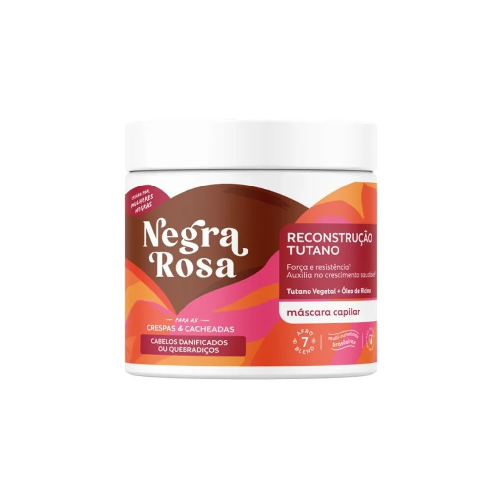 Máscara Negra Rosa Reconstrução Tutano 500g