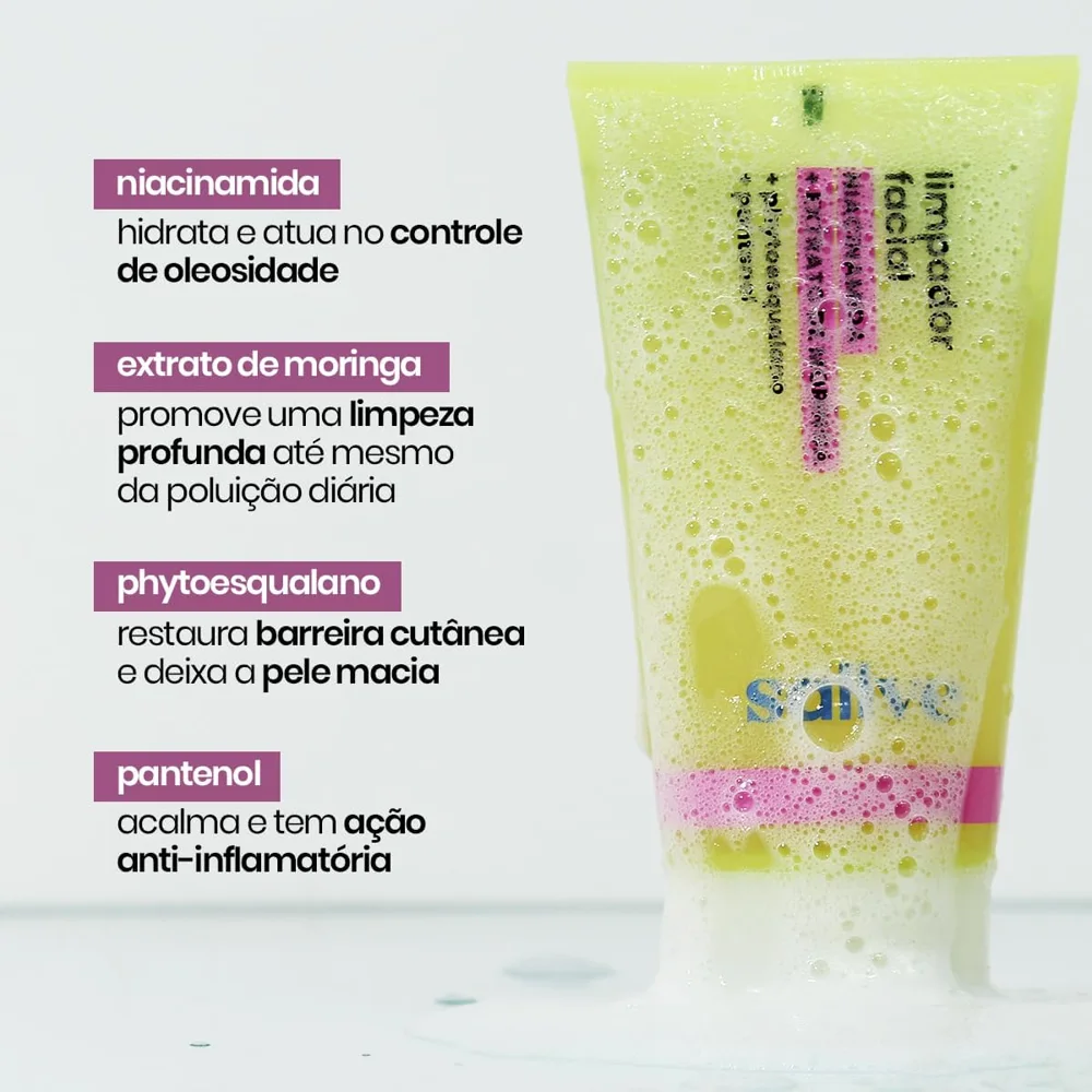 Gel de Limpeza Facial Sallve com Niacinamida 150ml
