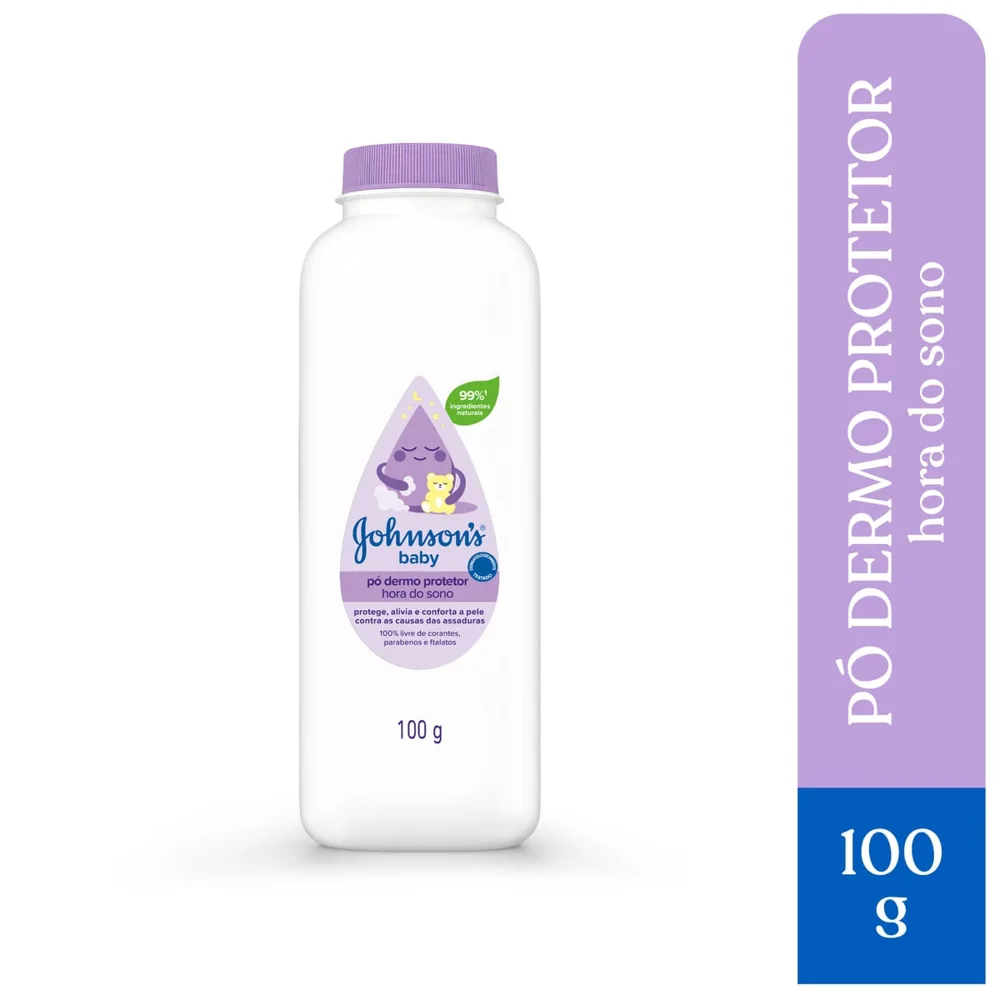 Talco Infantil Johnson's Baby Dermo Protetor Hora do Sono 100g