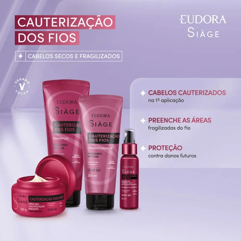Condicionador Eudora Siàge Cauterização dos Fios 200ml