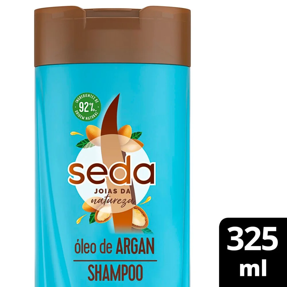 Shampoo Seda Joias do Sertão Raiz Limpa Ponta Sedosa! Babosa + Óleo de Coco 325ml