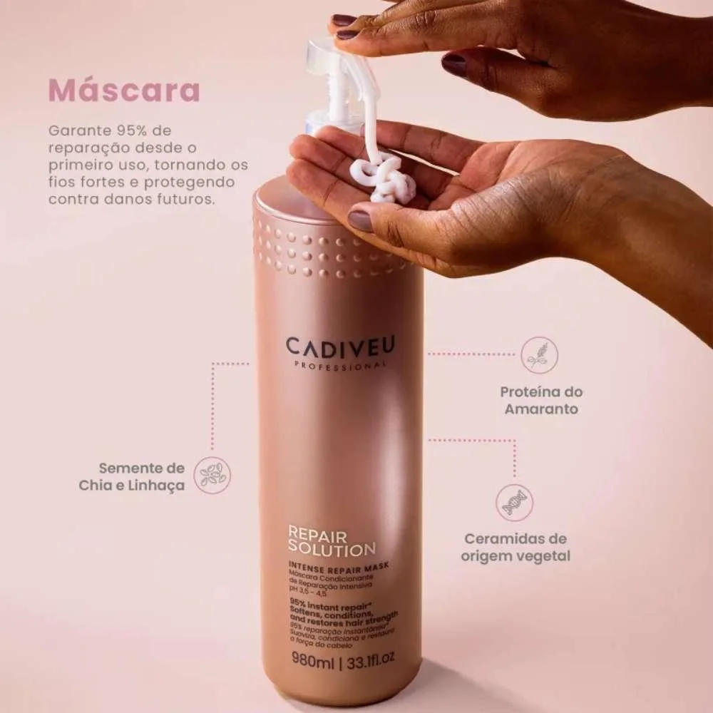 Cadiveu - Repair Solution - Máscara Reparadora - 980ml