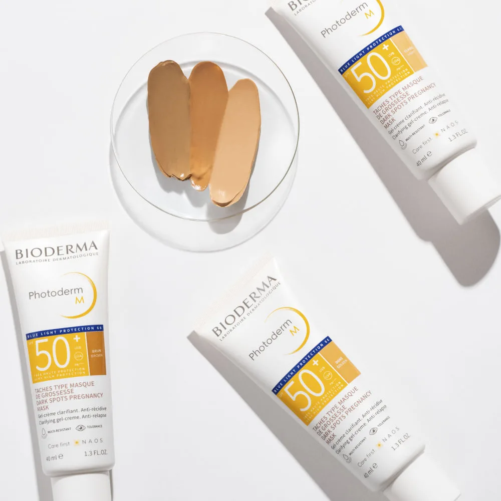 Protetor Solar Facial Bioderma Photoderm M FPS50+ Cor Dorée Golden 40ml