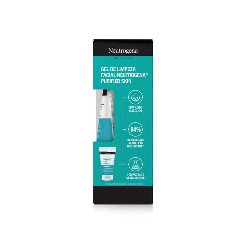 Kit Gel De Limpeza Neutrogena Purified Skin 150g Grátis Gel De Limpeza 60g