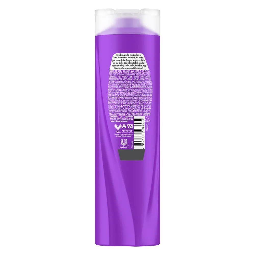 Shampoo Infantil Seda Juntinhos Frozen Brilho Encantado 300ml