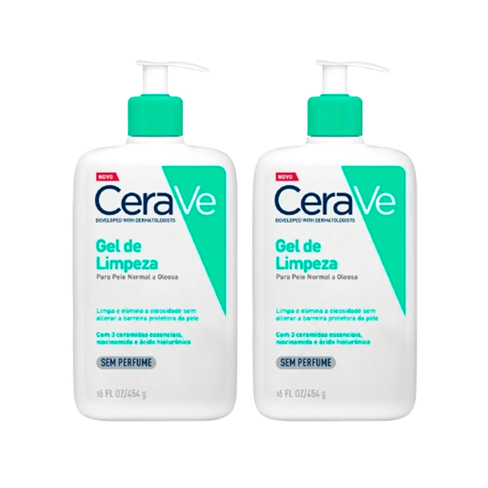 Kit CeraVe Gel de Limpeza 454g 2 Unidades