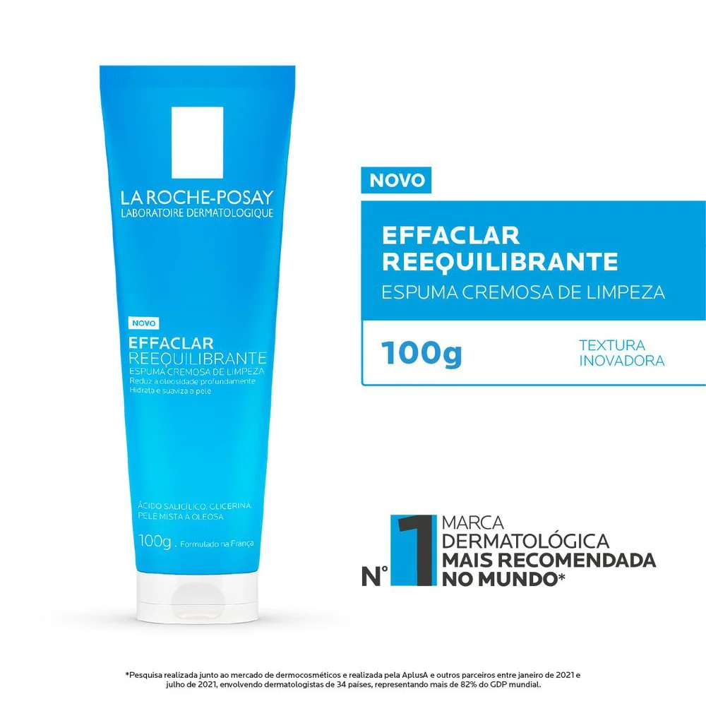 Espuma de Limpeza Facial La Roche-Posay Effaclar Reequilibrante 100g