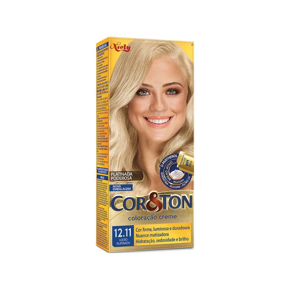 Coloração Niely Cor&Ton Louro Platinado 12.11