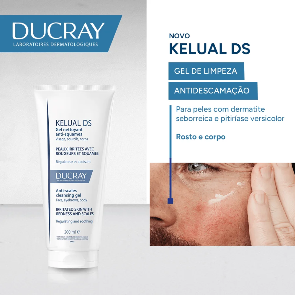 Gel de Limpeza Ducray Kelual DS Antidescamação 200ml