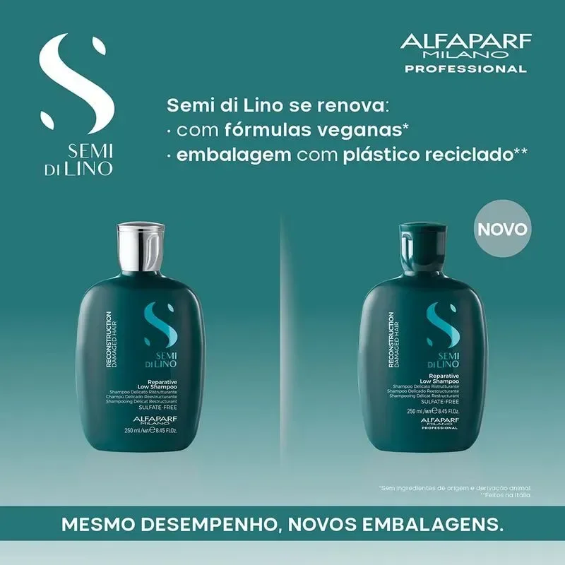 Shampoo Semi Di Lino Reconstruction Reparative Alfaparf Milano 250ml