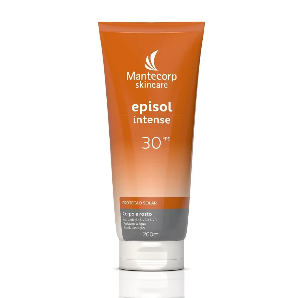Protetor Solar Episol Intense FPS30 Rosto e Corpo 200ml