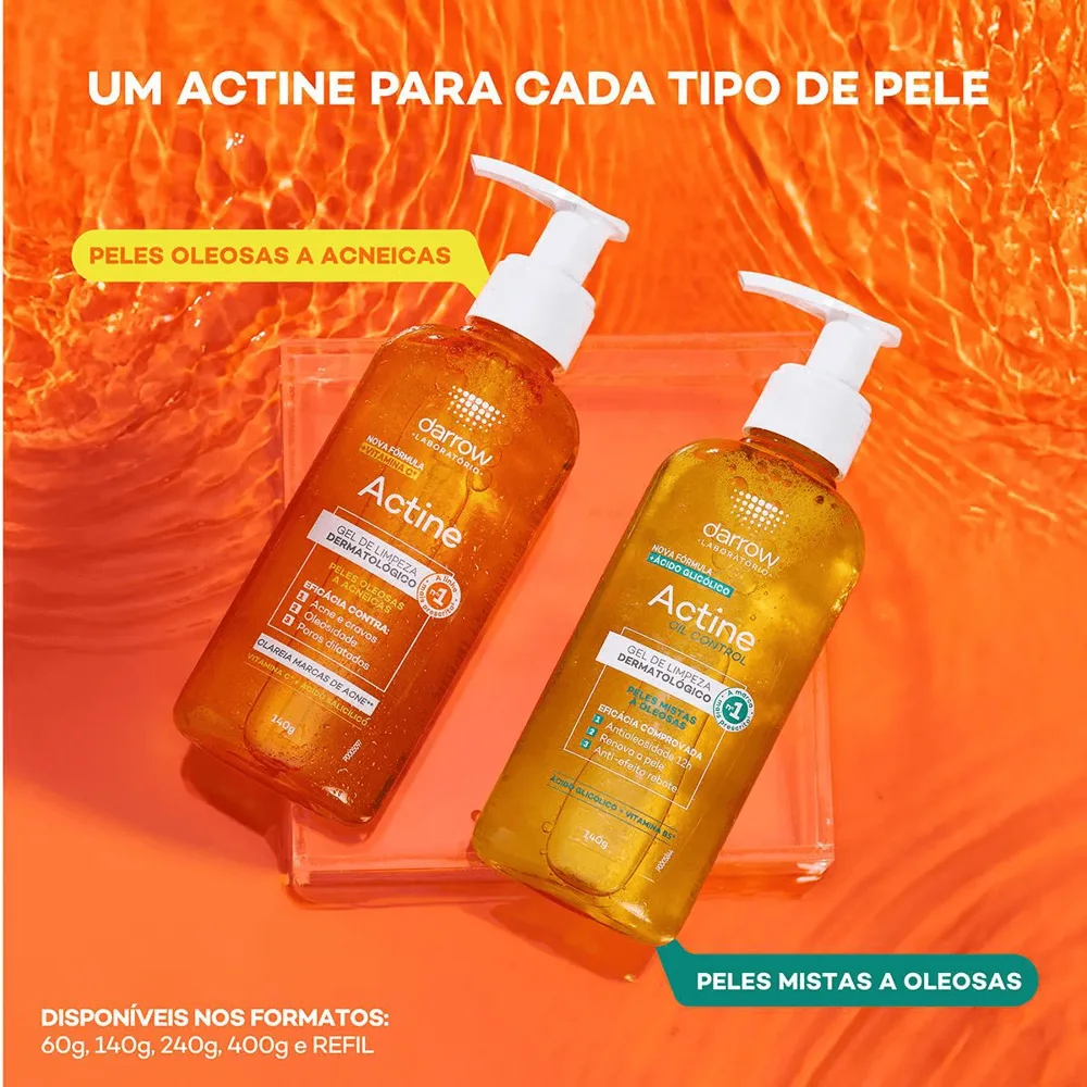 Gel De Limpeza Darrow Actine Frasco 400g