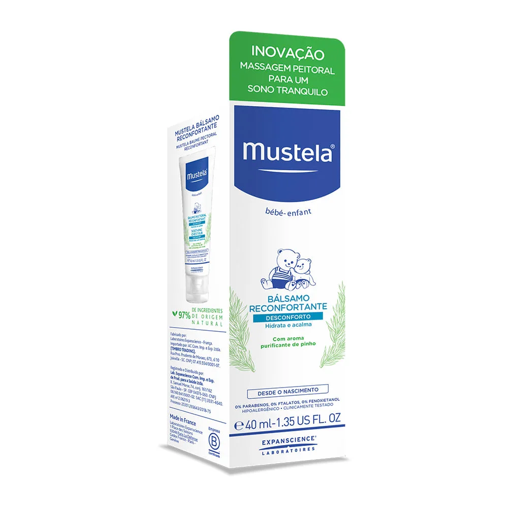 Bálsamo Peitoral Mustela Bebê Reconfortante 40ml