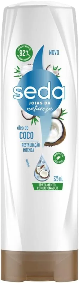 Condicionador Seda Joias da Natureza Óleo de Coco Restauração Intensa 325ml