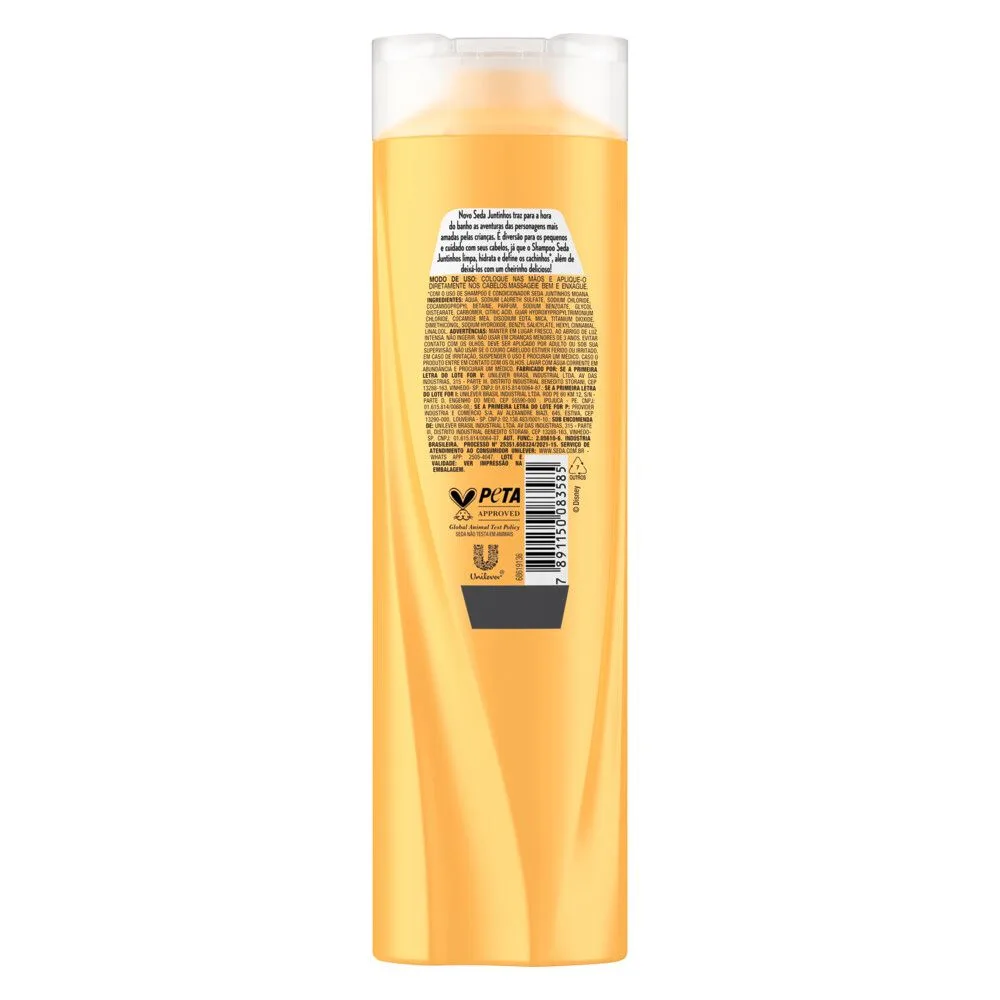Shampoo Infantil Seda Juntinhos Moana Cachos Encantados +3 anos 300ml