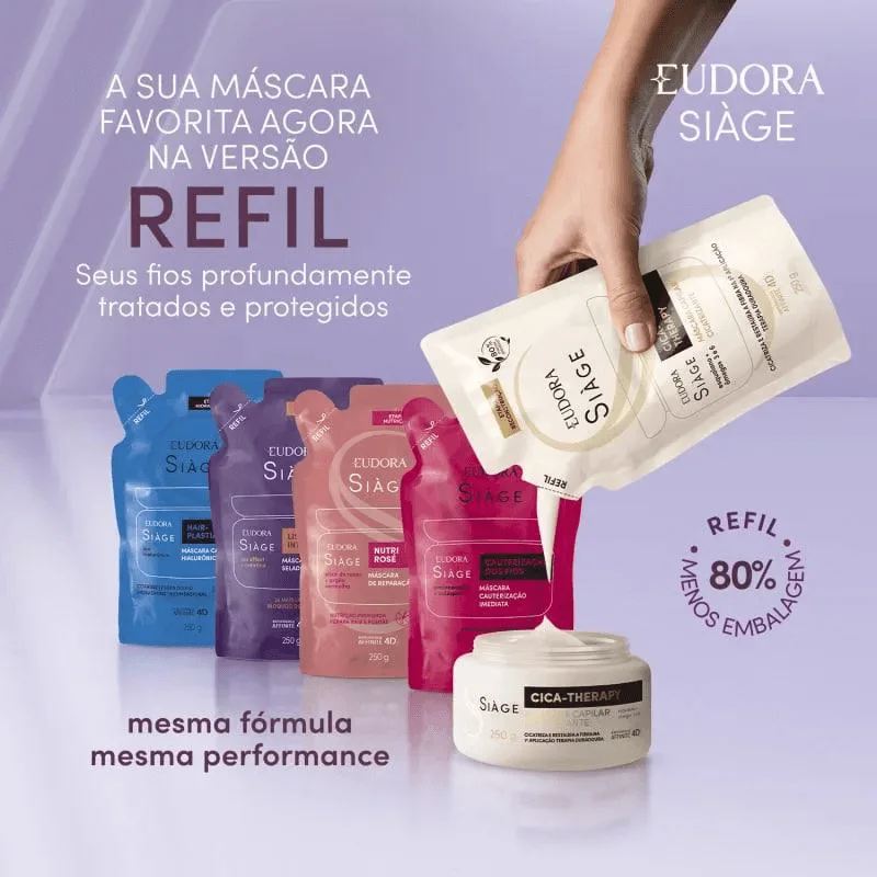 Máscara Capilar Eudora Siàge Nutri Rosé Refil 250g