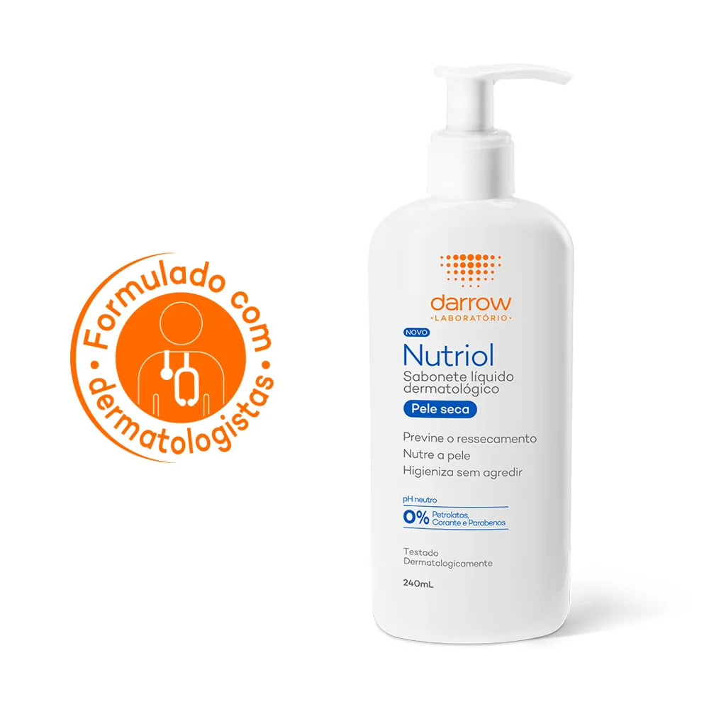 Sabonete Líquido Darrow Nutriol Pele Seca Facial e Corporal 240ml