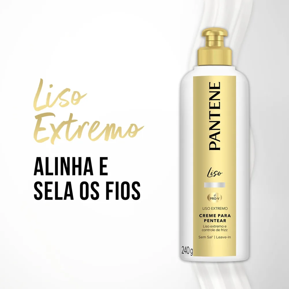 Creme de Pentear Pantene Liso 240g