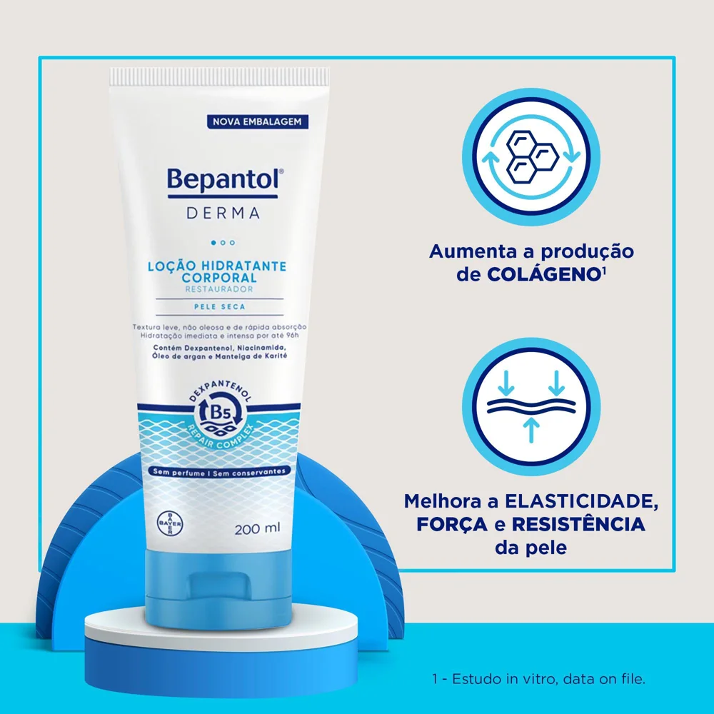 Loção Corporal Bepantol Derma Hidratante Restaurador 200ml