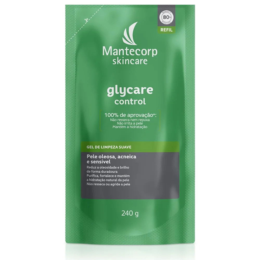 Gel De Limpeza Facial Mantecorp Skincare Glycare Control Refil 240g