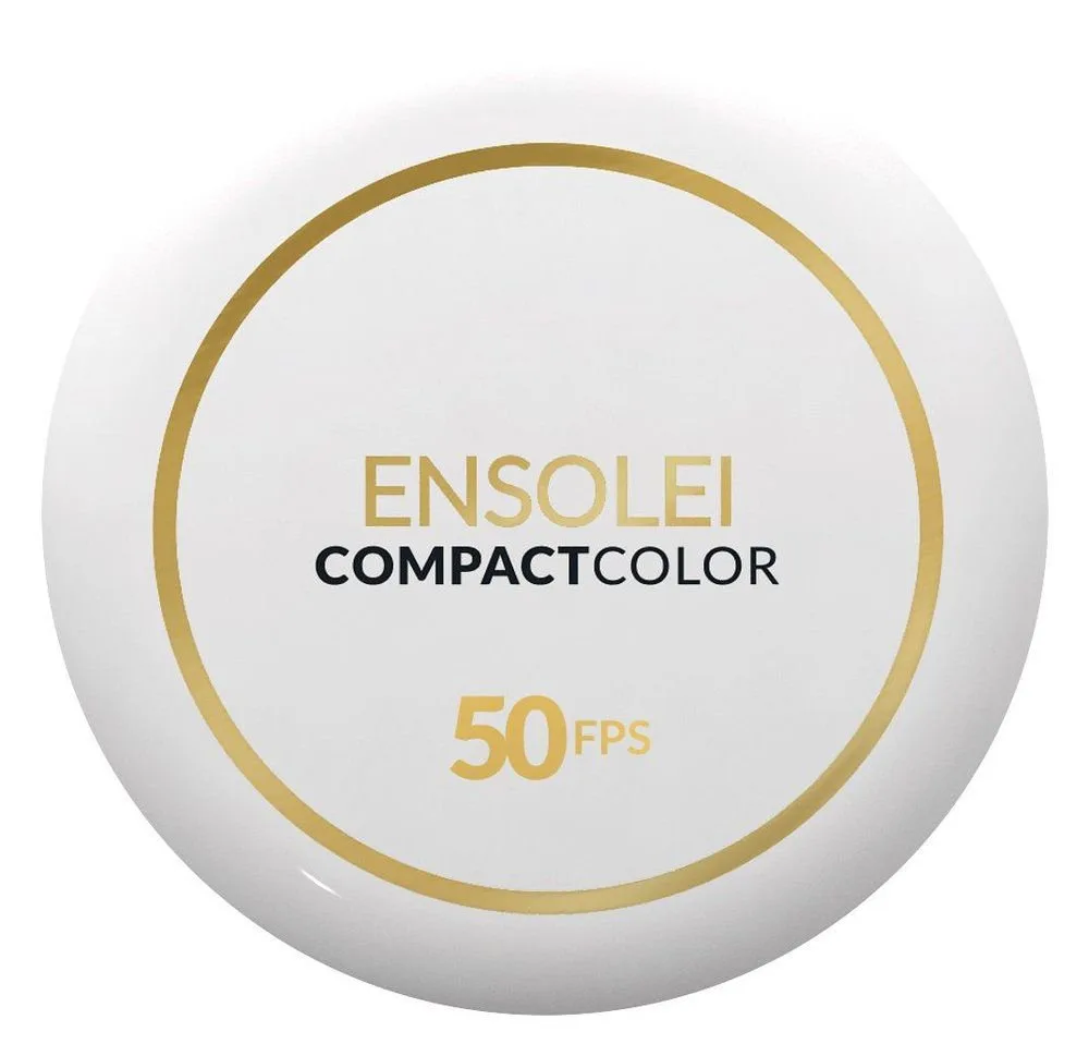 Protetor Solar Facial Profuse Ensolei Compact Color FPS50 Pó Compacto Cor Bege Translúcida 10g